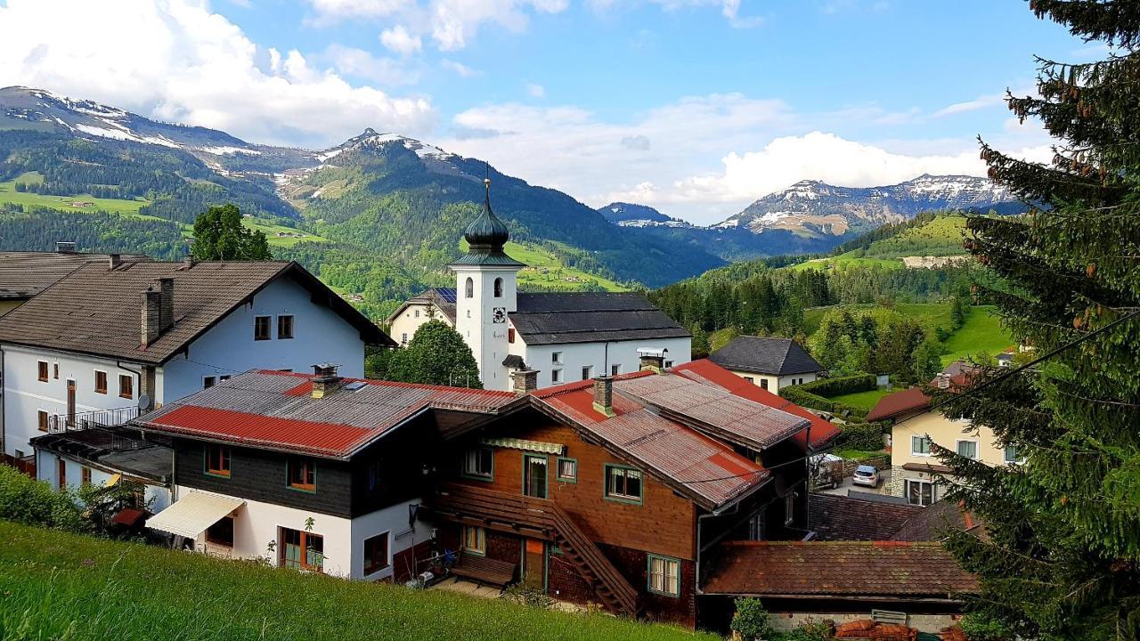 Tauglerei Appartement Enzian In Den Zauberbergen Sankt Koloman Dış mekan fotoğraf